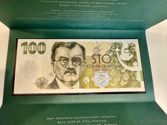 PAMĚTNÍ BANKOVKA 100 KČ KAREL ENGLIŠ 2022
