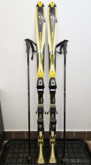Sjezdové lyže Rossignol 9.9 x Cut Super + vázání a hůlky
