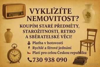 Hledám staré předměty ze sklepů, půd a pozůstalostí.