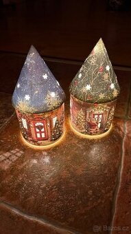 Vanocni dekorace domky