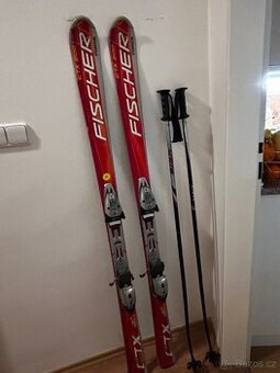 Prodám lyže Fischer CTX 200 Force + vázání, délka 160 cm + h
