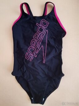 Dívčí plavky Speedo vel. 152 černorůžové