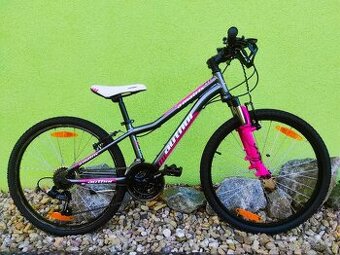 Značkové dětské kolo Author 24" (grafit/růžová)