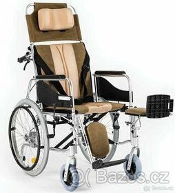 Invalidní vozík polohovací (jako nový) - 1