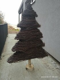 Vánoční stromek z březového prouti