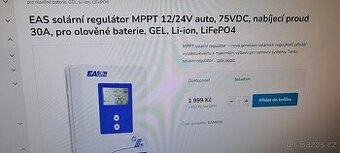 MPPT solární regulátor 30A-Nový s dovozem zdarma - 1