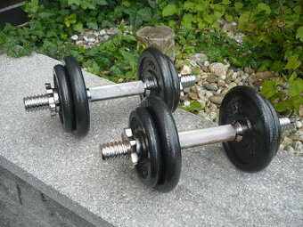 Prodám jednoruční činky 2x10kg