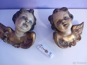 VELKÉ HLAVY ANDĚLŮ POZDNÍ BAROKO - 1