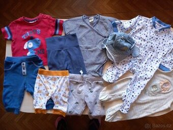 sada chlapeckých oblečeni pro mimina 62-68 15 ks