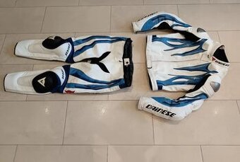 Dainese-Pánská kožená moto kombinéza, dvoudílná-klokan