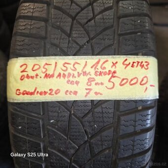 Prodám zimní obuté kola 205/55/16 na škodu vw.audi. r16
