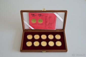 Zlaté mince ČNB Hrady 2016-2020 PROOF