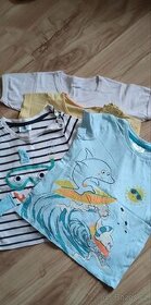 Set 4 ks triček s krátkým rukávem 86/92