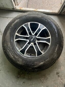 Prodám sadu 4× alu kola Brock + pneu 255/70 R16 Celoroční