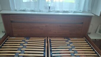 Manželská postel z masivu