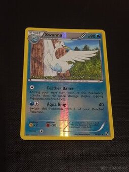 Swanna vzácná pokémon karta
