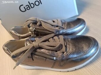 Nové dámské/dívčí kožené boty Gabor, vel.35