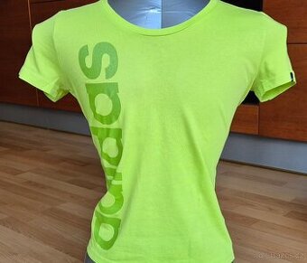 Adidas dámské tričko – neonově zelené, vel. S