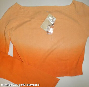 Oranžové bolerko-svetřík Stradivarius (40/42)