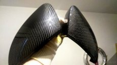 Kryty zrcátka L+P Škoda Superb 3-pravý karbon