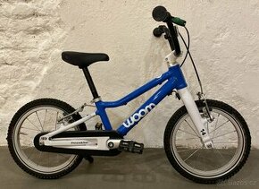 Prodám dětské kolo Woom 2 - modré, jako nové, s roční záruko