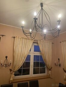 Sada světel (lustr a 2xlampy)