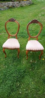 Židle biedermeier 2 kusy