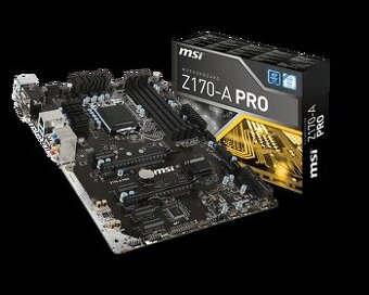 MSI Z170-A PRO + Intel CPU + 8GB RAM DDR4 + SSD 128GB M.2
