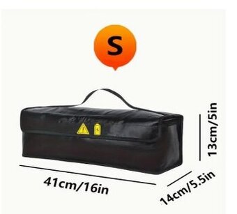 Nehořlavá protipožární taška na baterie