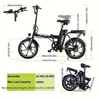 Prodám úplně nové skládací elektrokolo v originální. krabici