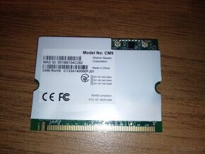 Karta CM9 miniPCI karta, 802.11a+b+g Atheros AR5213 5004X Wi - 1