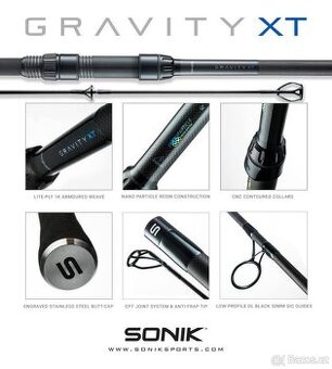 2 x prut Sonik Gravity XT 10ft 3.0lb - 1