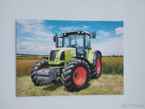 Traktor na plátně