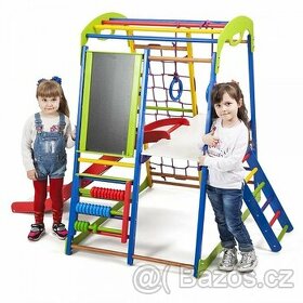 Prolézačka Žebřík Skluzavka Houpačka Hřiště Basic Plus 3