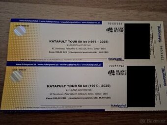 2 vstupenky Katapult tour 50 let
