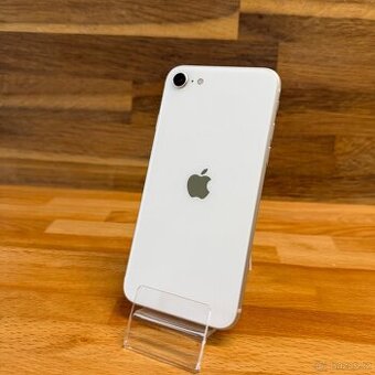 IPhone SE 2020 128GB, bílý, 100% baterie (rok záruka)