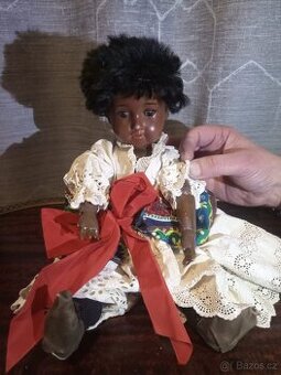 Panenka, černoušek s porcelánovou hlavičkou