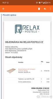 2x Bukový laťový rošt Compact