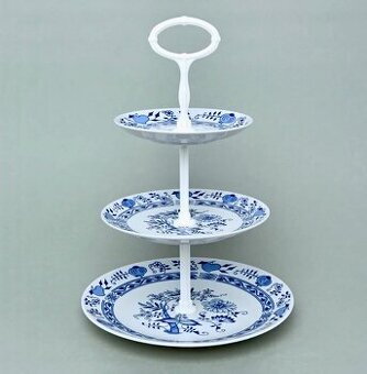 Porcelánový karlovarský etažér Dubí (originál 70.)