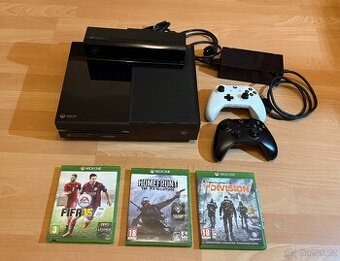 Xbox one 500GB, kinect, ovladač a hry