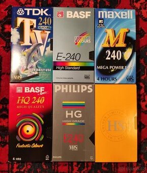 Videokazety VHS 18ks