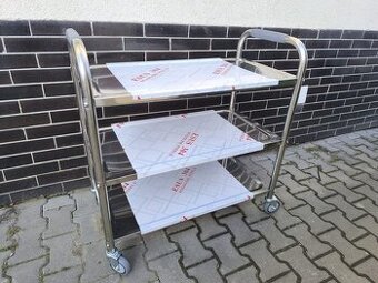 Gastro servírovací vozík, 3 police