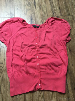 Růžové svetříkové bolerko (vel. 42/44)