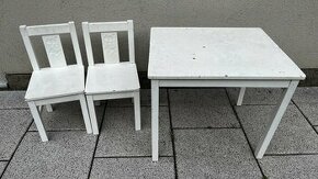 Daruji Detsky stolek IKEA + 2 zidle