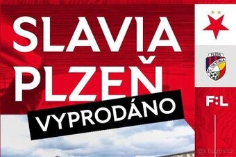 SLAVIA - PLZEŇ sobota 3.5.2025 od 16:00 hod.