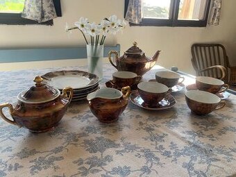 Vintage porcelánový čajový servis – Made in Czechoslovakia
