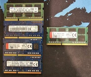 Operační paměť pro notebooky DDR3 , 1x8GB a 4x4GB
