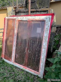 Plastové okno 1470 x 1473 mm antracit venek, český výrobce