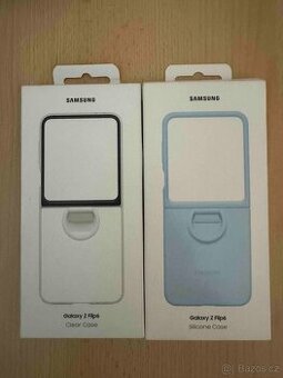 Samsung Case na Z Flip 6 - modrý a průhledný