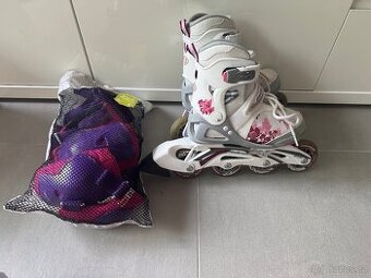 Dívčí in-line brusle BladeRunner s chrániči